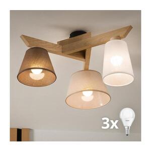 BRILAGI - LED Přisazený lustr ANTHONY 3xE14/40W/230V dub 8590828610687 obraz