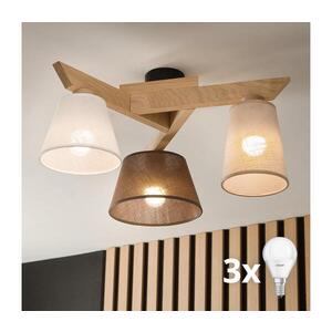 BRILAGI - LED Přisazený lustr ANTHONY 3xE14/40W/230V dub 8590828610700 obraz