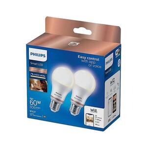 Philips Smart SADA 2x LED Stmívatelná žárovka Philips A60 E27/8W/230V Wi-Fi 579309 obraz