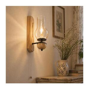 BRILAGI - LED Nástěnné svítidlo COTTAGE 1xE14/40W/230V dub/hnědá BG1504+BG2273 obraz