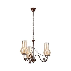 BRILAGI - LED Lustr na řetězu COTTAGE 3xE14/40W/230V hnědá BG1510+3xBG2273 obraz