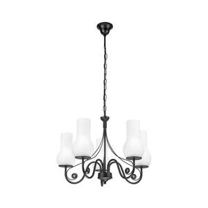 BRILAGI - LED Lustr na řetězu COTTAGE 5xE14/40W/230V černá/bílá BG1516+5xBG2270 obraz