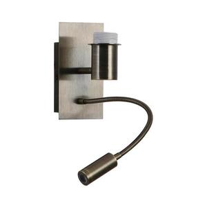 BRILAGI - LED Flexibilní nástěnná lampa NUBILA 1xE27/25W/230V + LED/3W mosaz BRI124 obraz