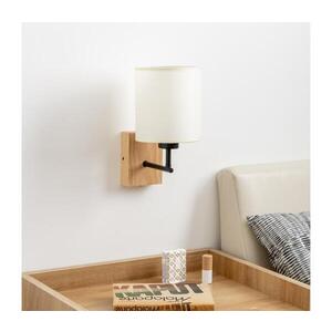 BRILAGI - Nástěnná lampa NUBILA WOOD 1xE27/25W/230V dub/černá/krémová BRI127 obraz