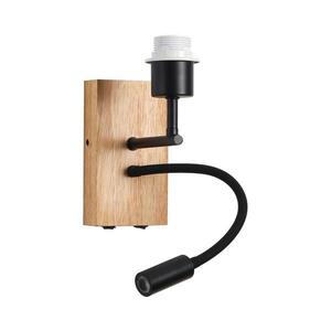 BRILAGI - LED Nástěnná lampa NUBILA WOOD 1xE27/25W/230V + LED/3W dub/černá BRI131 obraz