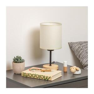 BRILAGI - Stolní lampa NUBILA WOOD 1xE27/25W/230V dub/černá/krémová BRI133 obraz