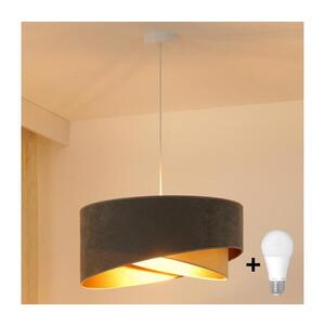 BRILAGI - LED Lustr na lanku LYRA 1xE27/15W/230V šedá/béžová/zlatá 8590828007425 obraz