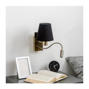 BRILAGI - LED Nástěnná lampa NUBILA 1xE27/25W/230V + LED/3W mosaz/černá BG1557+BG1568 obraz