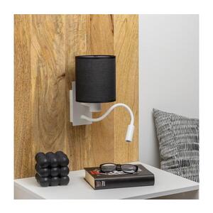 BRILAGI - LED Nástěnná lampa NUBILA 1xE27/25W/230V + LED/3W bílá/černá BG1559+BG1581 obraz