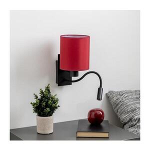 BRILAGI-LED Nástěnná lampa NUBILA 1xE27/25W/230V+LED/3W černá/pompej.červená BG1558+BG1579 obraz