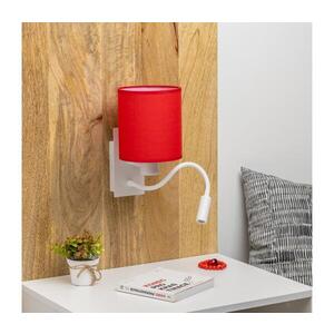 BRILAGI - LED Nástěnná lampa NUBILA 1xE27/25W/230V + LED/3W bílá/červená BG1559+BG1578 obraz