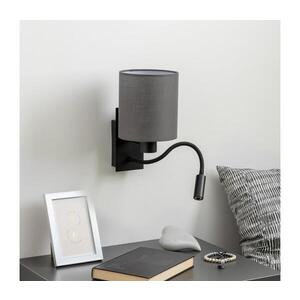 BRILAGI - LED Nástěnná lampa NUBILA 1xE27/25W/230V + LED/3W černá/antracit BG1558+BG1574 obraz