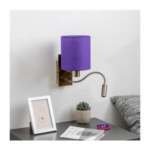 BRILAGI - LED Nástěnná lampa NUBILA 1xE27/25W/230V + LED/3W mosaz/fialová BG1557+BG1580 obraz