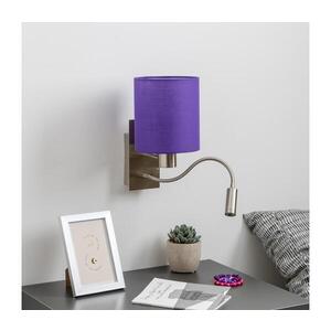 BRILAGI - LED Nástěnná lampa NUBILA 1xE27/25W/230V + LED/3W chrom/fialová BG1556+BG1580 obraz