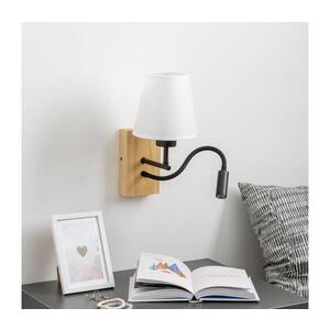 BRILAGI - LED Nástěnná lampa NUBILA WOOD 1xE27/25W/230V + LED/3W dub/bílá BG1564+BG1573 obraz