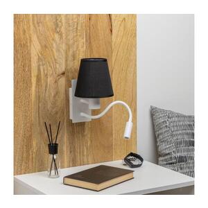 BRILAGI - LED Nástěnná lampa NUBILA 1xE27/25W/230V + LED/3W bílá/černá BG1559+BG1568 obraz