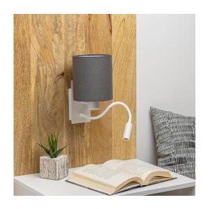 BRILAGI - LED Nástěnná lampa NUBILA 1xE27/25W/230V + LED/3W bílá/antracit BG1559+BG1574 obraz