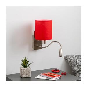 BRILAGI - LED Nástěnná lampa NUBILA 1xE27/25W/230V + LED/3W chrom/červená BG1556+BG1578 obraz