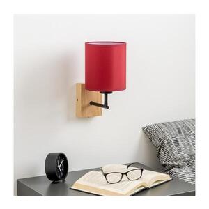 BRILAGI - Nástěnná lampa NUBILA WOOD 1xE27/25W/230V dub/pompejská červená BG1561+BG1579 obraz