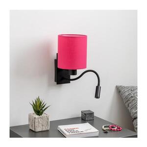 BRILAGI - LED Nástěnná lampa NUBILA 1xE27/25W/230V + LED/3W černá/růžová BG1558+BG1577 obraz