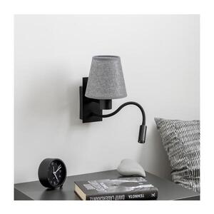 BRILAGI - LED Nástěnná lampa NUBILA 1xE27/25W/230V + LED/3W černá/šedá BG1558+BG1569 obraz