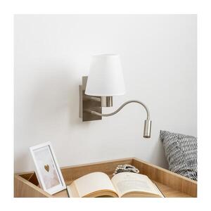 BRILAGI - LED Nástěnná lampa NUBILA 1xE27/25W/230V + LED/3W chrom/bílá BG1556+BG1573 obraz