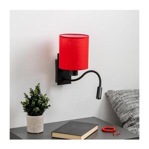 BRILAGI - LED Nástěnná lampa NUBILA 1xE27/25W/230V + LED/3W černá/červená BG1558+BG1578 obraz