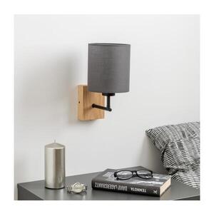 BRILAGI - Nástěnná lampa NUBILA WOOD 1xE27/25W/230V dub/antracit BG1561+BG1574 obraz