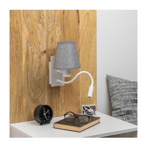 BRILAGI - LED Nástěnná lampa NUBILA 1xE27/25W/230V + LED/3W bílá/šedá BG1559+BG1569 obraz