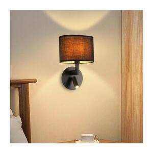 BRILAGI - LED Nástěnná lampa DAYA 1xE14/40W/230V + LED/3W černá BRI200 obraz