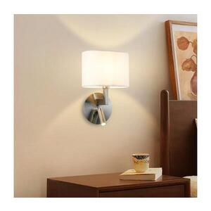 BRILAGI - LED Nástěnná lampa DAYA 1xE14/40W/230V + LED/3W bílá/matný chrom BRI201 obraz