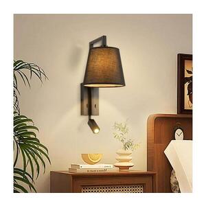 BRILAGI - LED Nástěnná lampa RAYA 1xE14/40W/230V + LED/3W černá BRI207 obraz