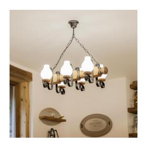 BRILAGI - Lustr na řetězu RUSTIC 6xE14/40W/230V buk EX-01026 obraz
