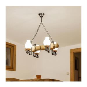 BRILAGI - Lustr na řetězu RUSTIC 4xE14/40W/230V buk EX-01028 obraz