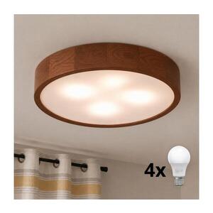BRILAGI - LED Stropní svítidlo CARVALHO 4xE27/60W/230V dub třešeň pr. 57, 5 cm 8590828002154 obraz