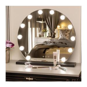 BRILAGI - LED Stmívatelné make-up zrcadlo HOLLYWOOD LED/12W/230V 3000/4000/6500K FG-M6-WD01-BLK obraz