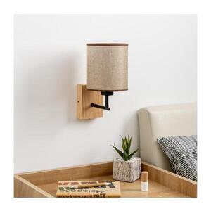 BRILAGI - Nástěnná lampa NUBILA WOOD 1xE27/25W/230V dub/hnědá BG1561+BG1583 obraz