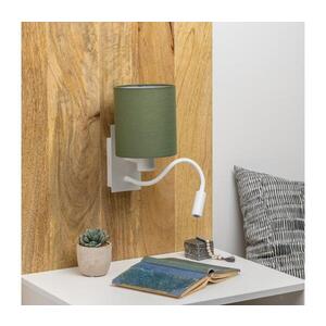 BRILAGI - LED Nástěnná lampa NUBILA 1xE27/25W/230V + LED/3W bílá/zelená BG1559+BG1576 obraz