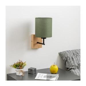 BRILAGI - Nástěnná lampa NUBILA WOOD 1xE27/25W/230V dub/zelená BG1561+BG1576 obraz