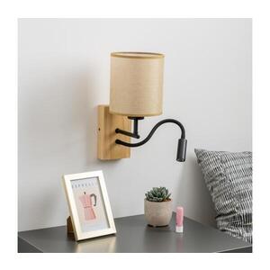 BRILAGI - LED Nástěnná lampa NUBILA WOOD 1xE27/25W/230V +LED/3W dub/světle hnědá BG1564+BG1584 obraz