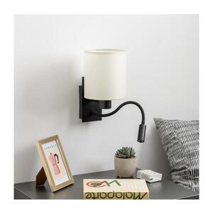 BRILAGI - LED Nástěnná lampa NUBILA 1xE27/25W/230V + LED/3W černá/krémová BG1558+BG1585 obraz