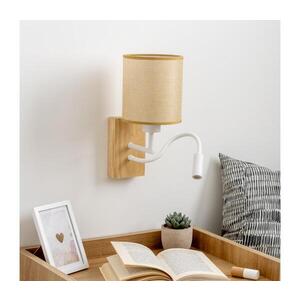 BRILAGI - LED Nástěnná lampa NUBILA WOOD 1xE27/25W/230V +LED/3W dub/světle hnědá BG1565+BG1584 obraz