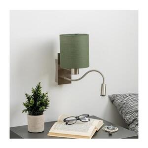 BRILAGI - LED Nástěnná lampa NUBILA 1xE27/25W/230V + LED/3W chrom/zelená BG1556+BG1576 obraz