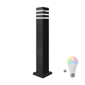 LED RGBW Stmívatelná venkovní lampa TEKSAS 1xE27/12W/230V 74 cm IP44 antracit SA1551+AI0819 obraz