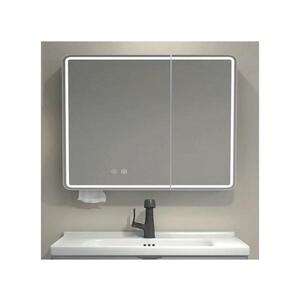 BRILAGI - LED Zrcadlová koupelnová skříňka s podsvícením NOTO DOUBLE 78x70 cm FG-CY-D2-80-P-M obraz