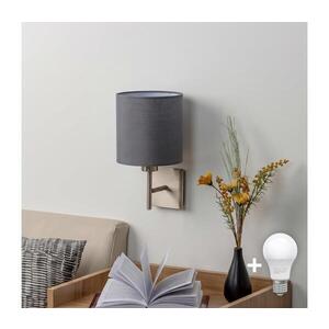 BRILAGI - LED Nástěnné svítidlo NUBILA 1xE27/60W/230V matný chrom/antracit EG32507+BG1574 obraz