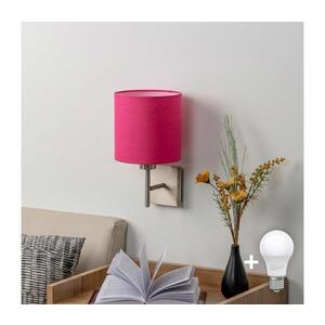 BRILAGI - LED Nástěnné svítidlo NUBILA 1xE27/60W/230V matný chrom/růžová EG32507+BG1577 obraz