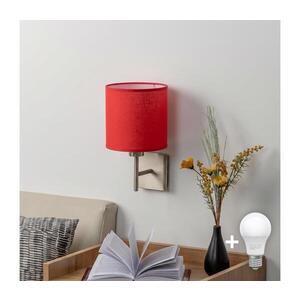 BRILAGI - LED Nástěnné svítidlo NUBILA 1xE27/60W/230V matný chrom/červená EG32507+BG1578 obraz