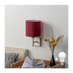 BRILAGI-LED Nástěnné svítidlo NUBILA 1xE27/60W/230V mat. chrom/pompejská červená EG32507+BG1579 obraz