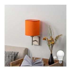 BRILAGI - LED Nástěnné svítidlo NUBILA 1xE27/60W/230V matný chrom/oranžová EG32507+BG2453 obraz